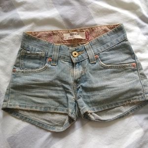 Levi's faded wash jean shorts